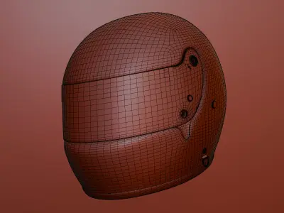 Ayrton Senna Helmet Monaco GP 1988 3D model