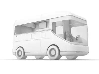 Arrival concept van 3D model