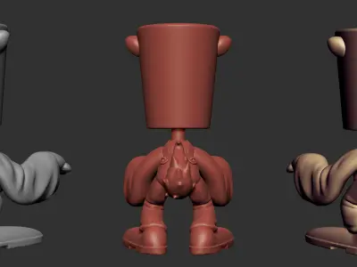 Pencil holder Vase holder objects holder Free 3D print model purchase