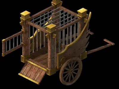 Game Barracks - Prisoners 032 3D model