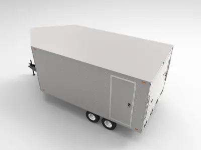 Snowmobile Trailer 3D model