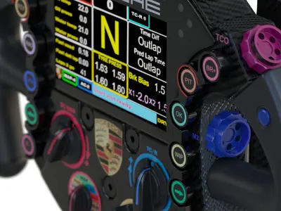 F1 Steering Wheel Porsche 3D model