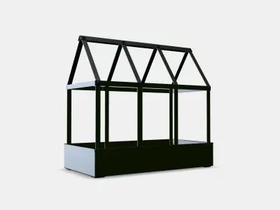 SENAPSKAL An ornamental plant house Low-poly 3D model