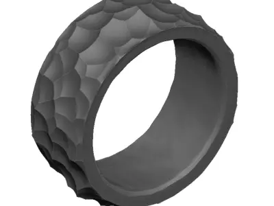 Ring Printable Stylized Metal  3D print model