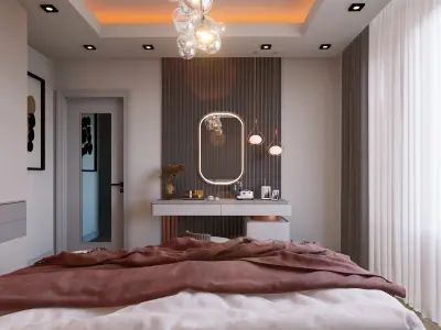 Mini Bedroom D5 Render Scene - Sketchup Model 3D model