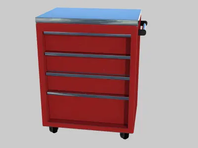 Tool box 01 Low-poly 3D model