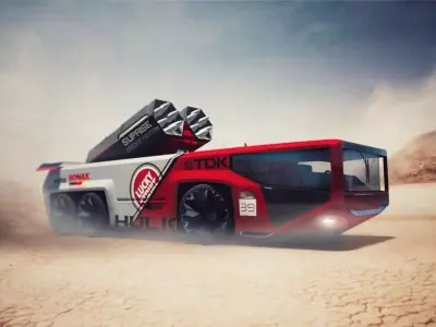 HULK RACING TRUCK Low-poly 3D model