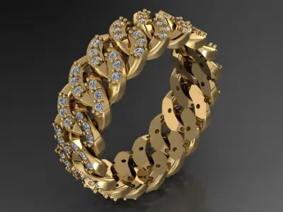 cuban ring 3D print model buy