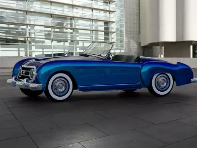 Nash-Healey Roadster 1952 3D model