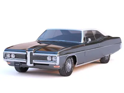 Pontiac Bonneville 1968 3D model