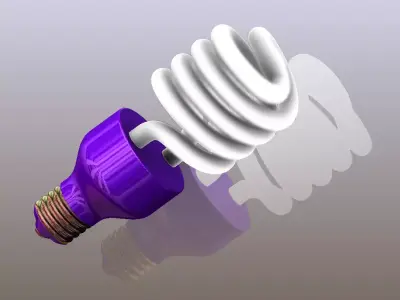 Compact fluorescent lamp Free 3D model