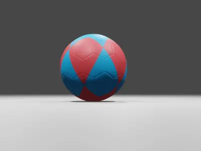Football  Low-poly 3D model