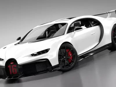 BUGATTI CHIRON PUR SPORT 2022 3D model