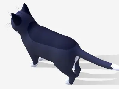 Cartoon Cats pack 2 Low-poly 3D model