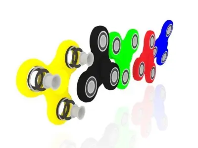 Fidget Spinners Pack 3D model