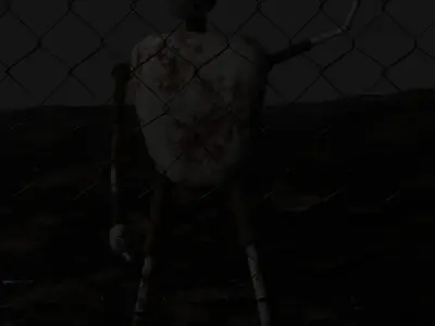 Destroyed AI Robot Free low-poly 3D model