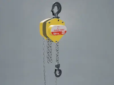 3D Model of Chain hoist 3D model