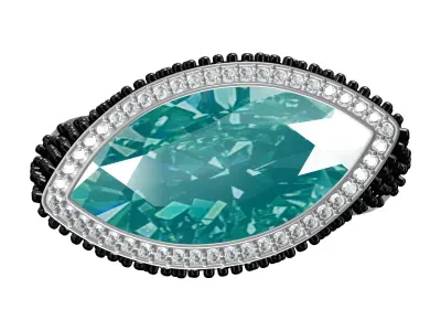 Marquise Cut Cocktail Ring 3D print model