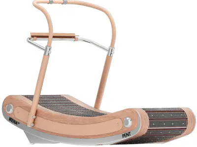 pent irena luxury premium curve manual treadmill 3D model