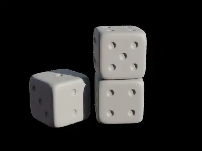 Gaming Dice Free 3D model