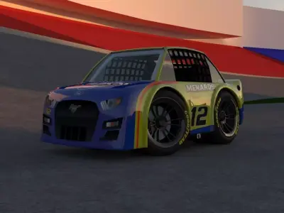 Ryan Blaney Nascar Team Penske 2023 Tiny Car Low-poly 3D model