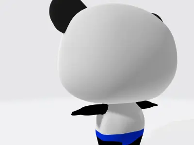 Panda bear 3D model get
