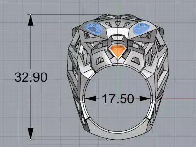 Panthere Ring Man Original 3D print model