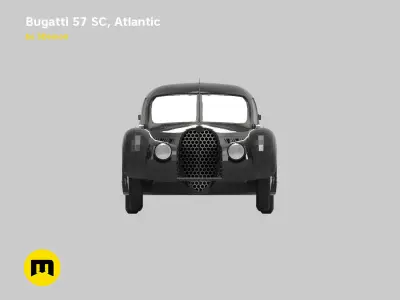 Bugatti 57cs atlantic 3D print model