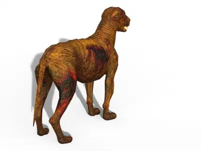 Zombie Dog Low-poly 3D model