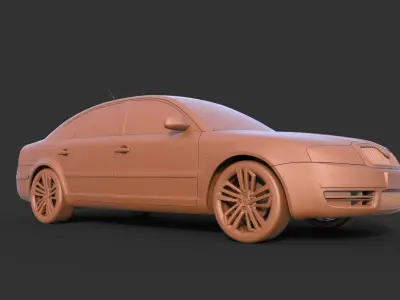 Skoda Superb 3D print model