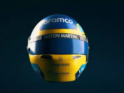  helmet Fernando Alonso 2024 Low-poly 3D model