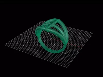 Minimal Abstract Ring 27 3D print model