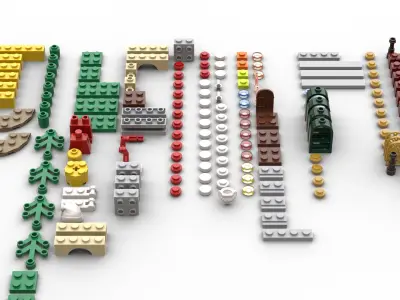 TwindBricks3D - 40223 Lego Snowglobe 3D print model