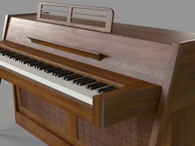 1963 Danish Mid Century Modern Baldwin Acrosonic Spinet 3D model