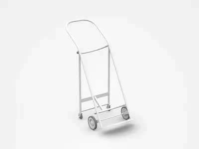 Incline Tool Cart On Wheels 3D model