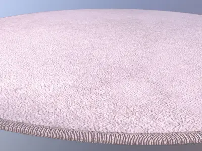 Round Rug Mat 3D model