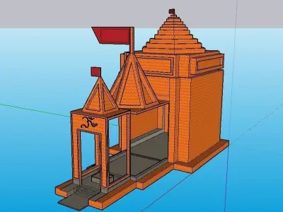 Indian Temple 3D model get