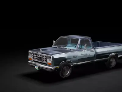 MINI-TRUCK Low-poly 3D model