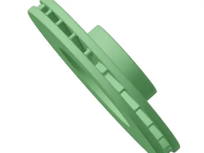 Plastic Premium Car Disc Brake Toy 3D model