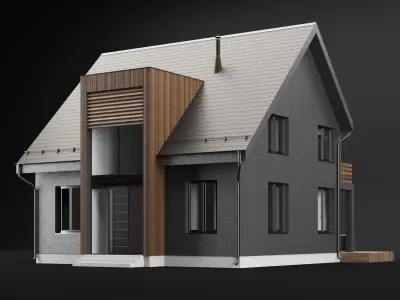Modern house 05 3D model