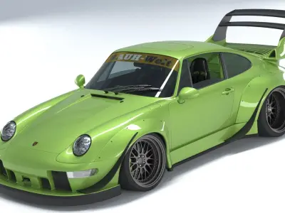 Porsche 911 GT2 RWB 3D model