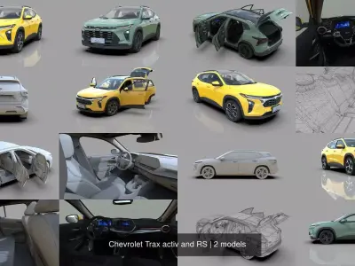 Chevrolet Trax activ and RS 3D Model Pack
