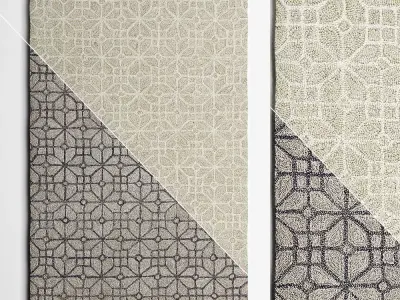 Rhea Wool Rugs 3D model