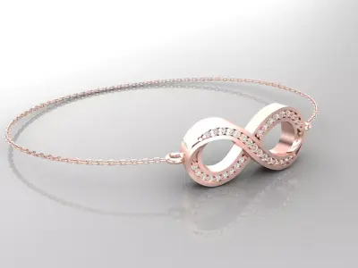 Bracelet B4 The luxury female bracelet 3D print model