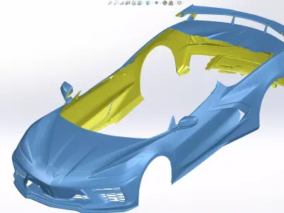 Chevrolet Corvette C8 3D Scan 3D print model
