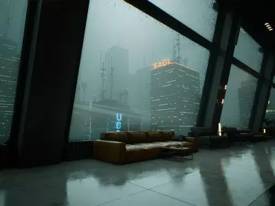 Penthouse Low-poly 3D model