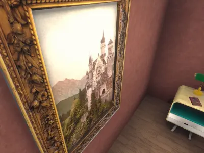 Painting Frame 3 Low-poly 3D model