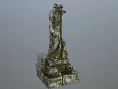 statue 5 Low-poly 3D model
