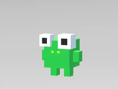 Pixel Frog 3D model