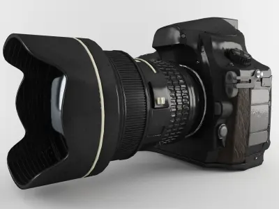 Plastic Hand Digital Camera Low-poly 3D model